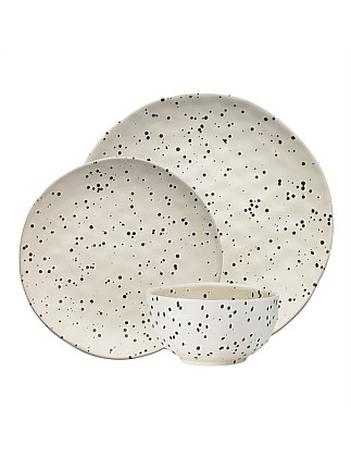 Speckle 12pce Dinnerset Polka