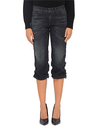 DARK DENIM CAPRI PANTS