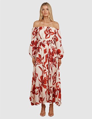 VALA OFF SHOULDER MAXI DRESS