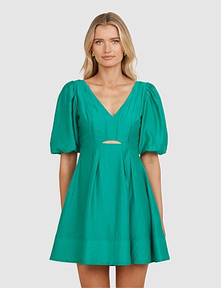 AURORA PUFF SLEEVE MINI DRESS