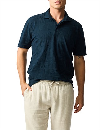 BLAKETOWN SHORT SLEEVE POLO - ECLIPSE