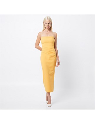 Revere Draped Midi Dress