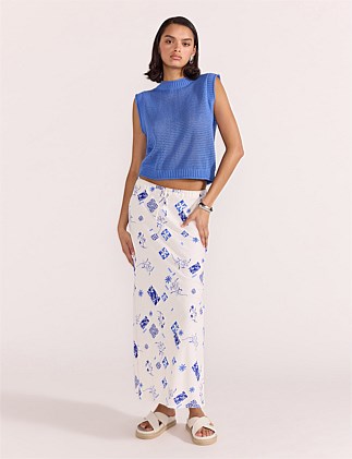 MARELLA BIAS MIDI SKIRT