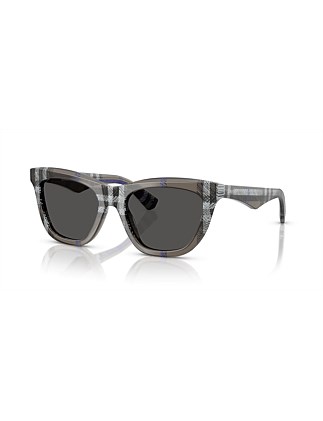 Cat Eye CHECK LICHEN DARK GREY Sunglasses