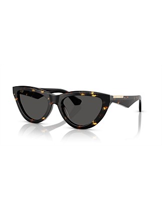 Cat Eye YELLOW HAVANA DARK GREY Sunglasses