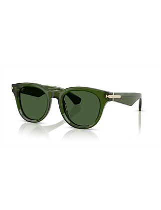 Round GREEN DARK GREEN Sunglasses