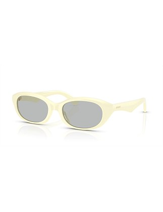 Oval YELLOW LIGHT GREY Sunglasses