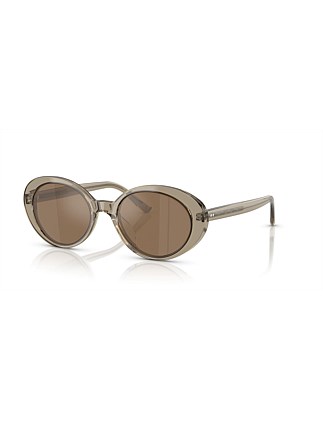 LUMAR Oval SENCHA COGNAC MIRROR Sunglasses