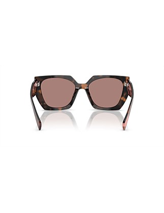 Rectangle MAUVE TORTOISE LIGHT BROWN Sunglasses