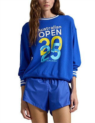 AUSTRALIAN OPEN LOGO TERRY CREWNECK