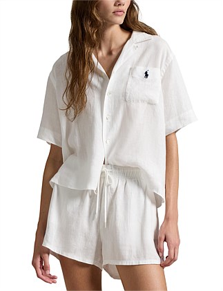 AUSTRALIAN OPEN LINEN-COTTON CAMP SHIRT