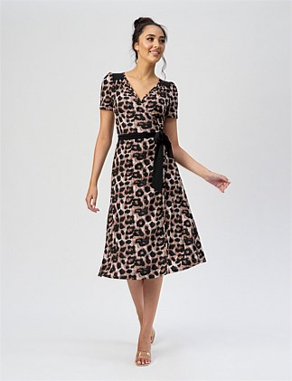 CAT TRUE WRAP DRESS