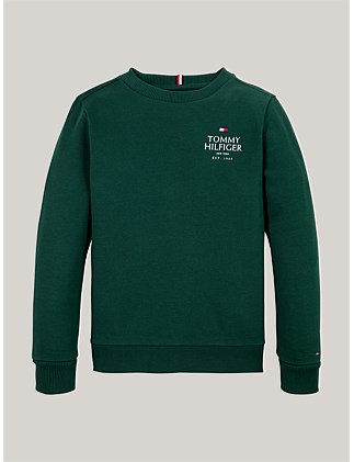 TH LOGO PUFF EMBR REG SWEATSHIRT