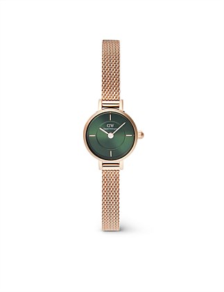 Petite Mini Melrose 19mm Rose Gold Green Dial Watch