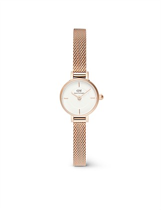 Petite Mini Melrose 19mm Rose Gold White Dial Watch