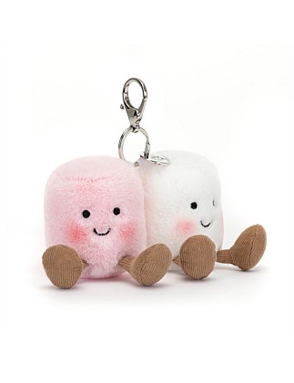 AMUSEABLES PAIR OF MARHMALLOW BAG CHARM