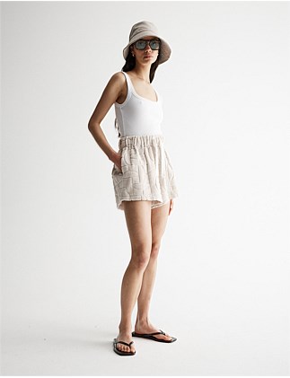 MONOGRAM TOWELLING SHORT