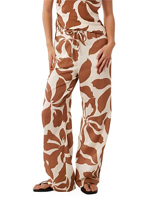 FALLON PRINTED WIDE LEG PANTS