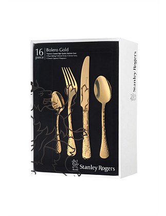 BOLERO GOLD 16PC CUTLERY SET