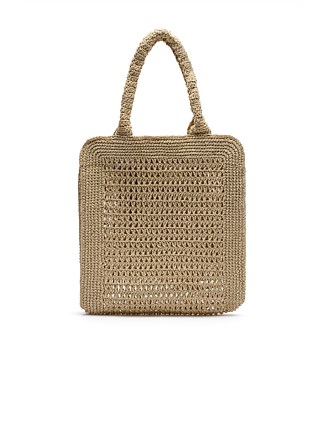 CROCHET STRAW TOTE