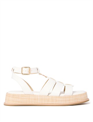 GRETA GLADIATOR FLATFORM SANDALS