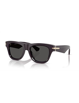 Square BORDEAUX DARK GREY Sunglasses