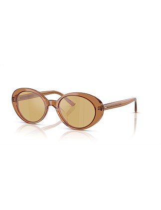 LUMAR Oval CAROB YELLOW Sunglasses