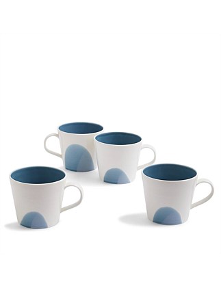 1815 Signature Mug 400ml Blue Set of 4