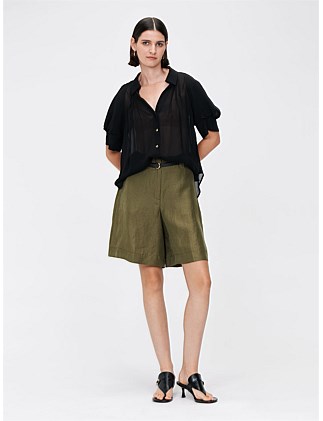 EUROPEAN CHIFFON TRAPEZE SHIRT