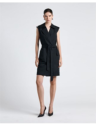 COTTON UTILITY TRENCH DRESS