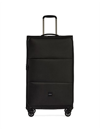 SOFT STRIPE 81CM EXP SUITCASE BLACK