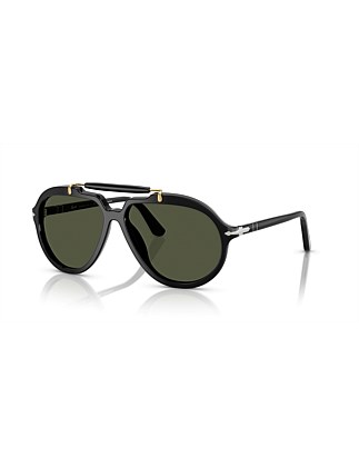 Square BLACK GREEN Sunglasses