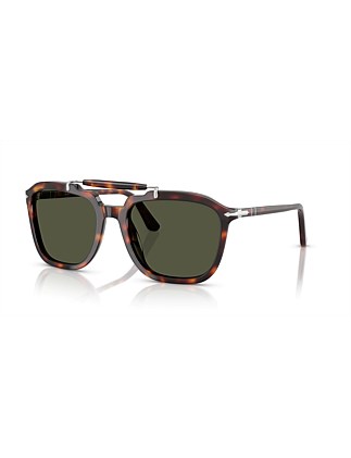 Square HAVANA GREEN Sunglasses