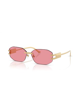 Irregular GOLD PINK Sunglasses