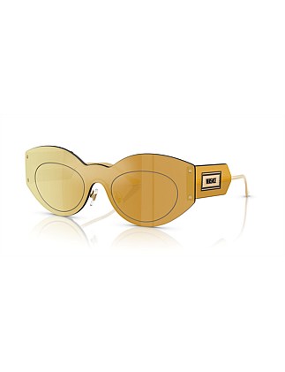 Irregular BROWN MIRROR GOLD BROWN MIRROR GOLD Sunglasses