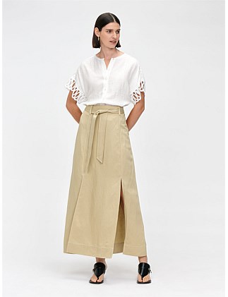 LUXE LINEN MAXI SKIRT