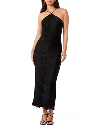 QUINN FRINGE BODYCON MAXI DRESS