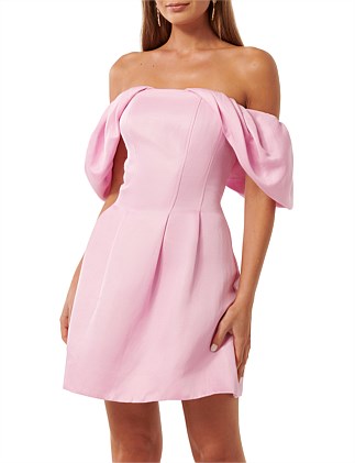 JACQUIE OFF SHOULDER MINI DRESS