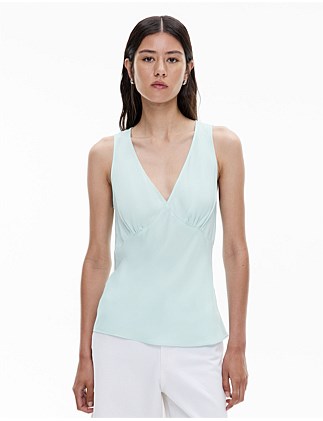 V Neck Cupro Tank