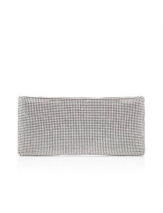 MAYKIMAY POUCH MESH/STRASS SILVER/CRYSTAL