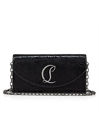 LOUBI54 CLUTCH SPECCHIO STAR BLACK/GUN METAL