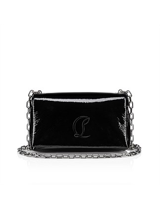 LOUBI54 SOFT POUCH PATENT VOG BLACK