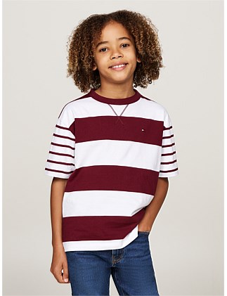 STRIPE MIX TEE