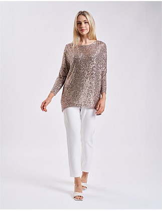 SEQUIN SASSY TOP