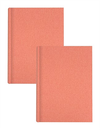 Plush Linen Photo Album Blush - 300 photos - 2 Pack Bundle