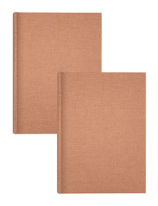 Plush Linen Photo Album Nutmeg - 300 photos - 2 Pack Bundle