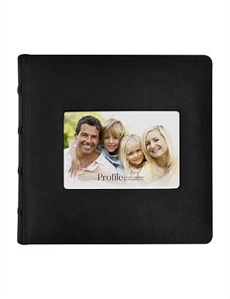 Prestige Leather Black Photo Album - 200 Photos