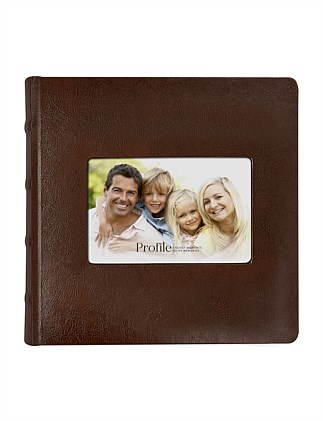 Prestige Leather Coffee Brown Photo Album - 200 Photos