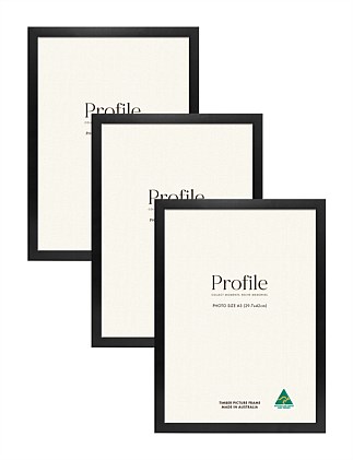 Australian Made Certificate Photo Frame A3 Black (3 Pack)