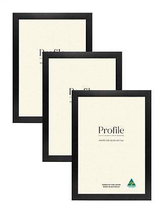 Australian Made Certificate Photo Frame A4 Black (3 Pack)